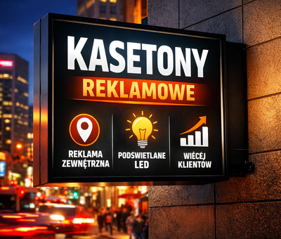 Kasetony reklamowe - skuteczna reklama zewnętrzna w Trójmieście